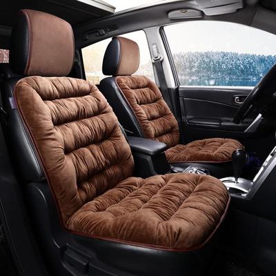 Плюшевая подушка на сиденье автомобиля для осени и зимы - Короткая, Теплая, Цельная