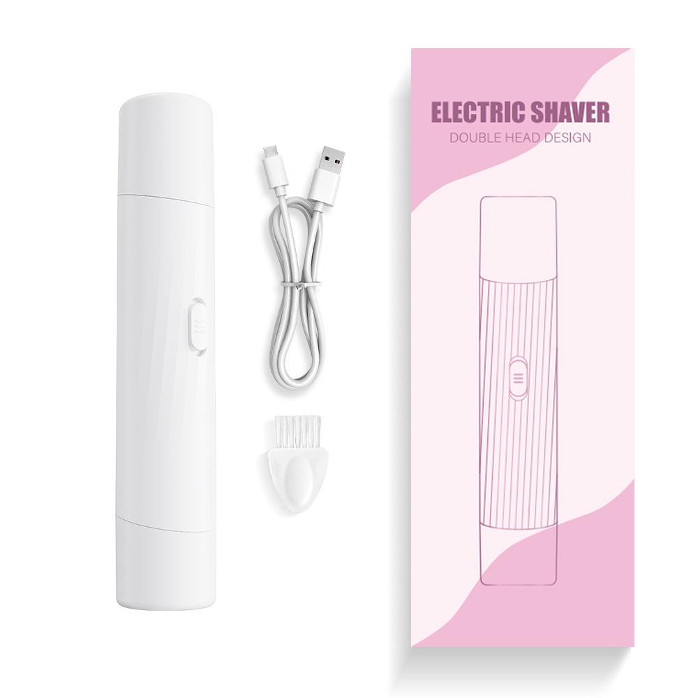 Женская двухголовая бритвенная машинка Триммер Электрический бритвенный нож Женская подмышечная бритвенная машинка Шлифовальный станок для ног