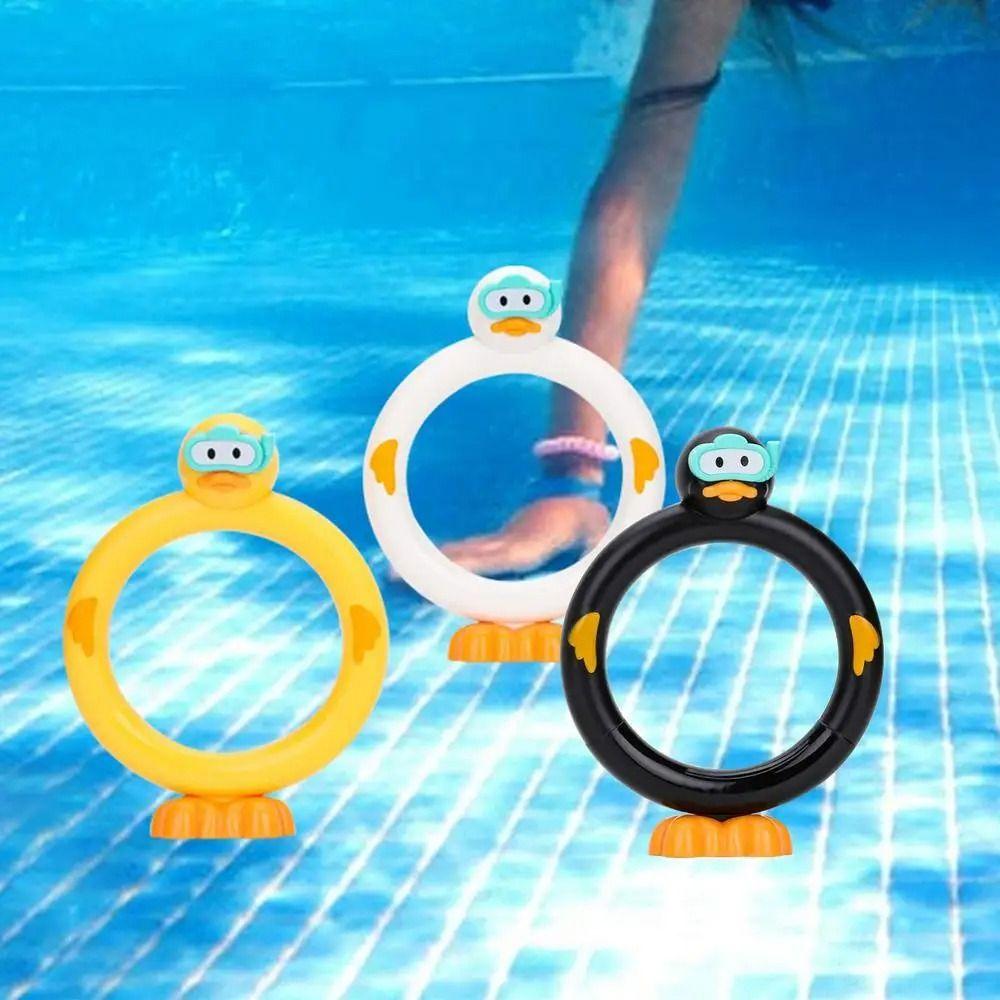 3pcs/set Easy To Fill Duck Dive Sticks Handheld Pool Diving Toy Duck Water Ring Game Boys Girls
