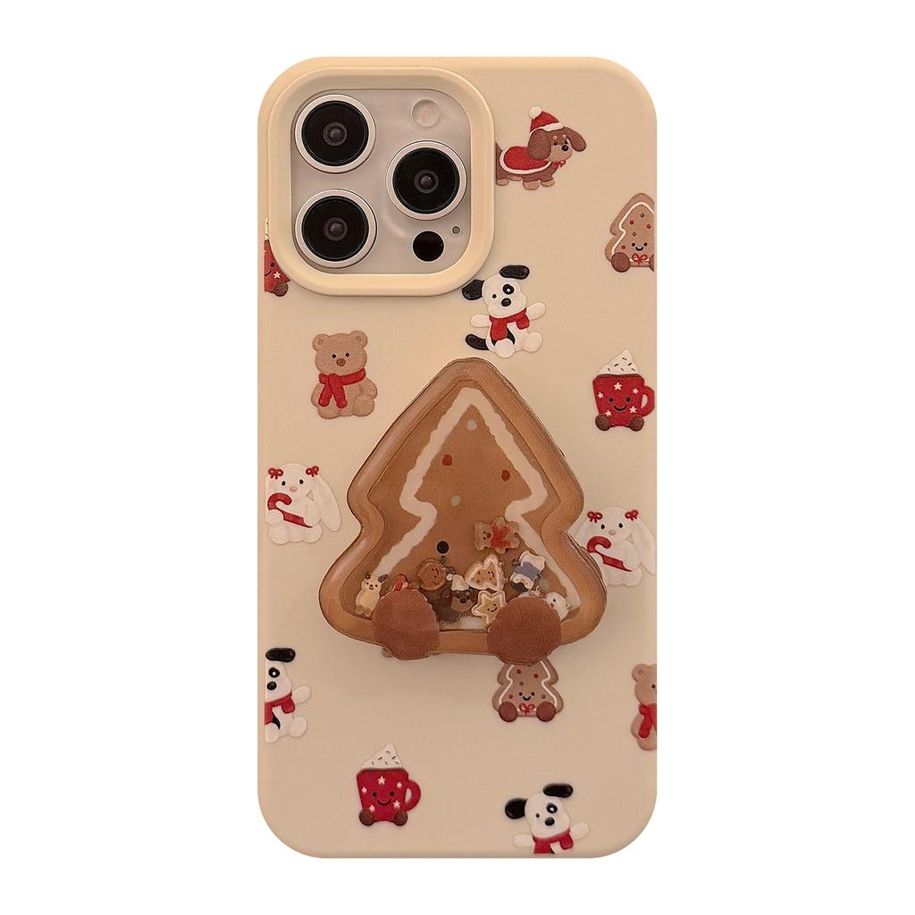Cookie Shaking Stand Iphone16 Apple 17promax Mobile Phone Case 14 Fun 13 Soft 15 Suitable for 11 Sets