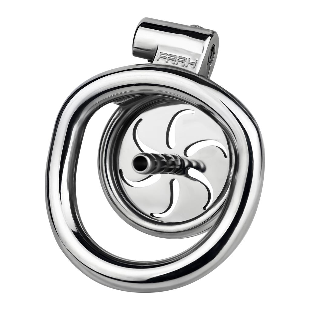 Flat Male Chastity Cage Device with Metal Ribbed Urethral Plug US Delivery SM BDSM Adult 18+ Sex Toys for Men Gay Couple