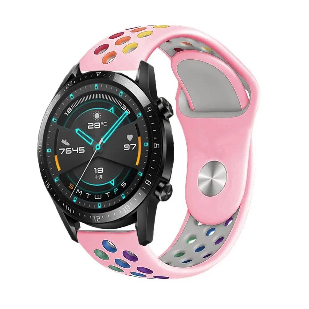 Ремешок для realme watch 2 3 pro S pro T1 Силиконовый ремешок для часов для Realme Techlife Watch S100 R100 SZ100 Двухцветный браслет