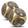 Baoding Balls For Hands In Golden Color Designed For Adults Engaging In Hand Therapy And Office Relaxation 2Pcs