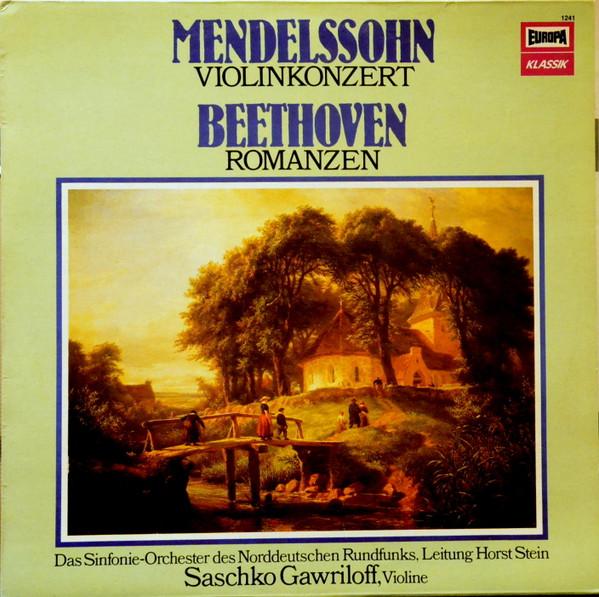 Виниловая пластинка SASCHKO GAWRILOFF FELIX MENDELSSO Скрипичный концерт Романсы 1241 Europa Klassik Germany Классика Б/у
