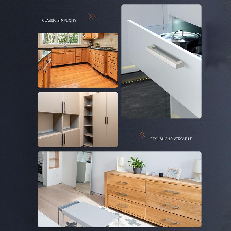 1 шт. Мебельные ручки-скобы серебристые для шкафа, кухни, сделай сам, из нержавеющей стали, ручка-кнопка для двери