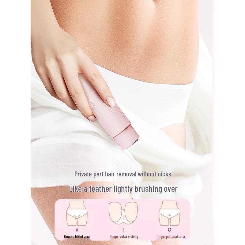 Электрическая женская бритва и триммер с двумя головками для удаления волос на теле и в области бикини