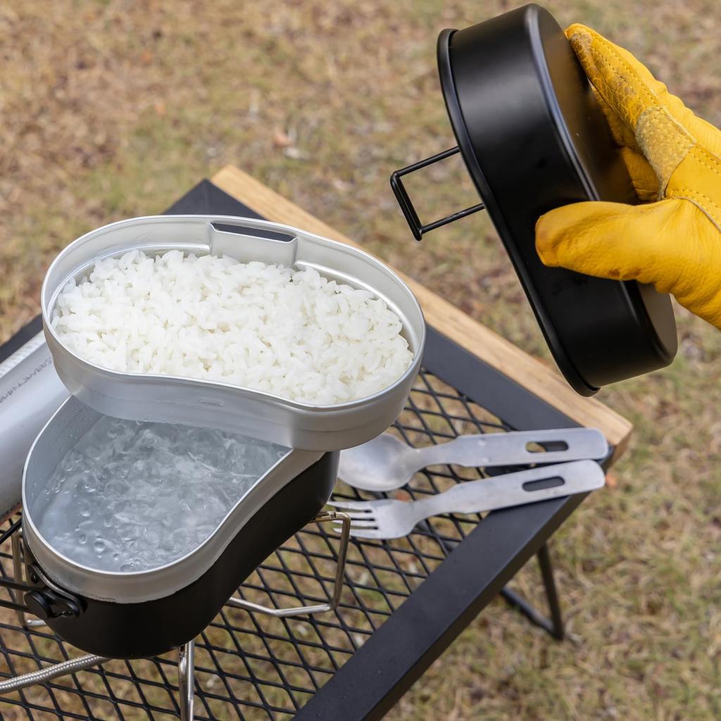 BUNDOK Набор для еды на 2 чашки BD-922BK Черный