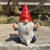 Middle Finger Gnome Statue, Naughty Resin Garden Ornament, Waterproof Sun-Resistant Resin Statue, for Indoor And Outdoor Use