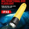 Fixed Focus Long-range Diving Flashlight 1200LM Submersible Lighting Underwater Lighting