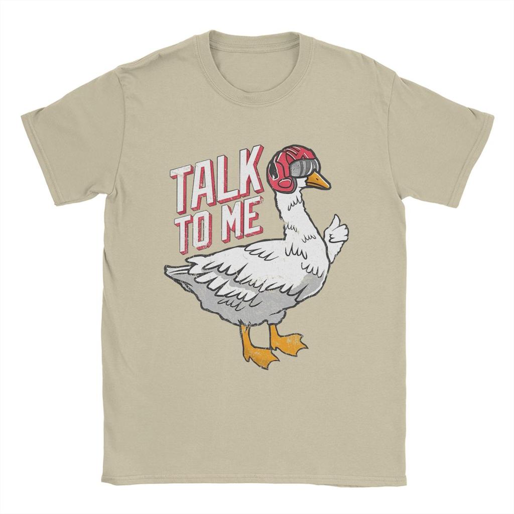 Футболки Talk To Me Goose для мужчин, винтажная хлопковая футболка с круглым вырезом и коротким рукавом, футболки 4XL 5XL, одежда