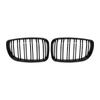 Для BMW E81 E87 E82 E88 128I 130I 135I автомобильный передний бампер Решетка для почек Гоночные грили Решетки Глянцевый черный Гриль с двумя планками 07-11