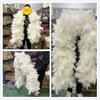 DIY Luxury White Ostrich Feather Boa 15-20CM Plume Fluffy Shawl Scarf for Wedding Photography Stage Costume Carnival Party Decor