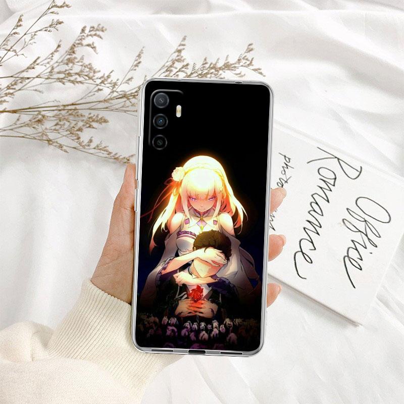 Чехол для телефона Re Zero Emilia Ram Rem для Motorola Moto G10 G20 G30 G31 G32 G34 G35 G41 G42 G50 G51 G52 G55 G60 G60S G62 G71 G72 G75