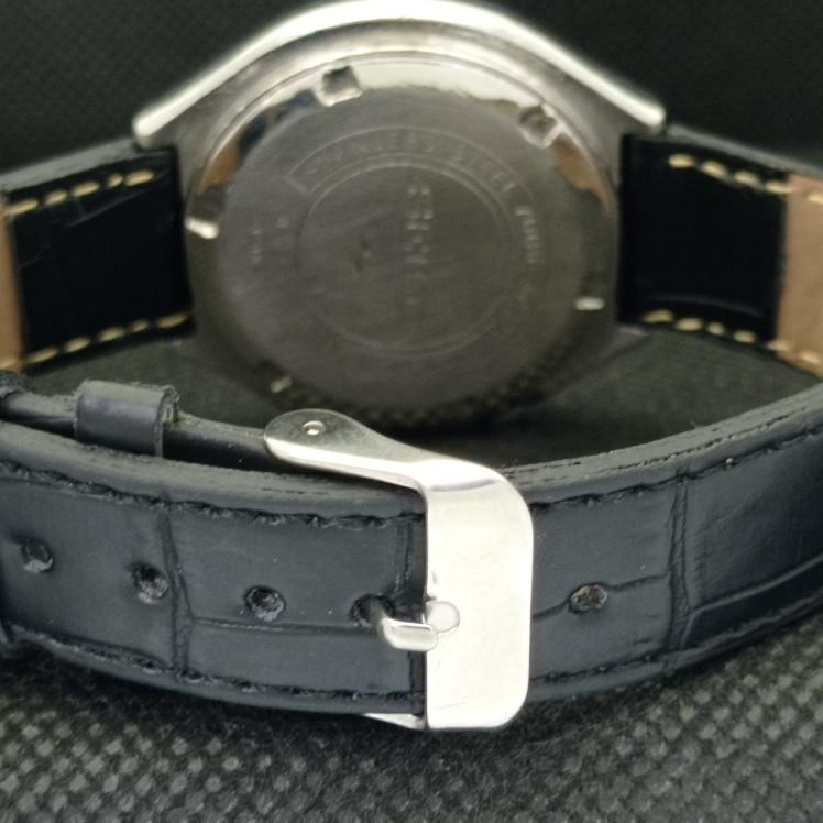 USED VINTAGE SEIKO 5 AUTOMATIC 7009A JAPAN MENS D/D BLUE WATCH 604-a314010-9 SKU604-a314010