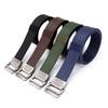 Belt Men'S Alloy Double Loop Buckle Belt Outdoor Tactical Canvas Nylon Belt