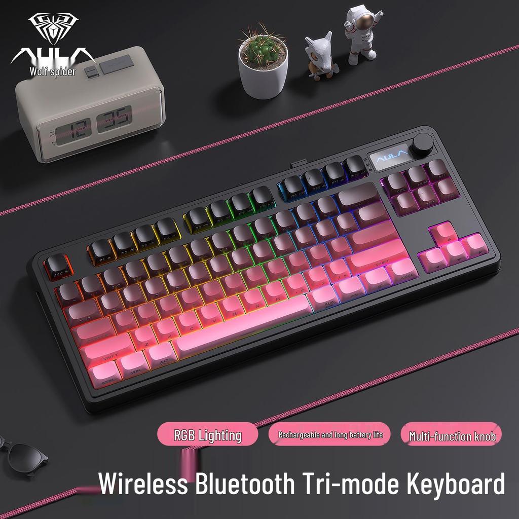 S3187 Bluetooth и проводная тихая механическая клавиатура для ноутбука/настольного компьютера