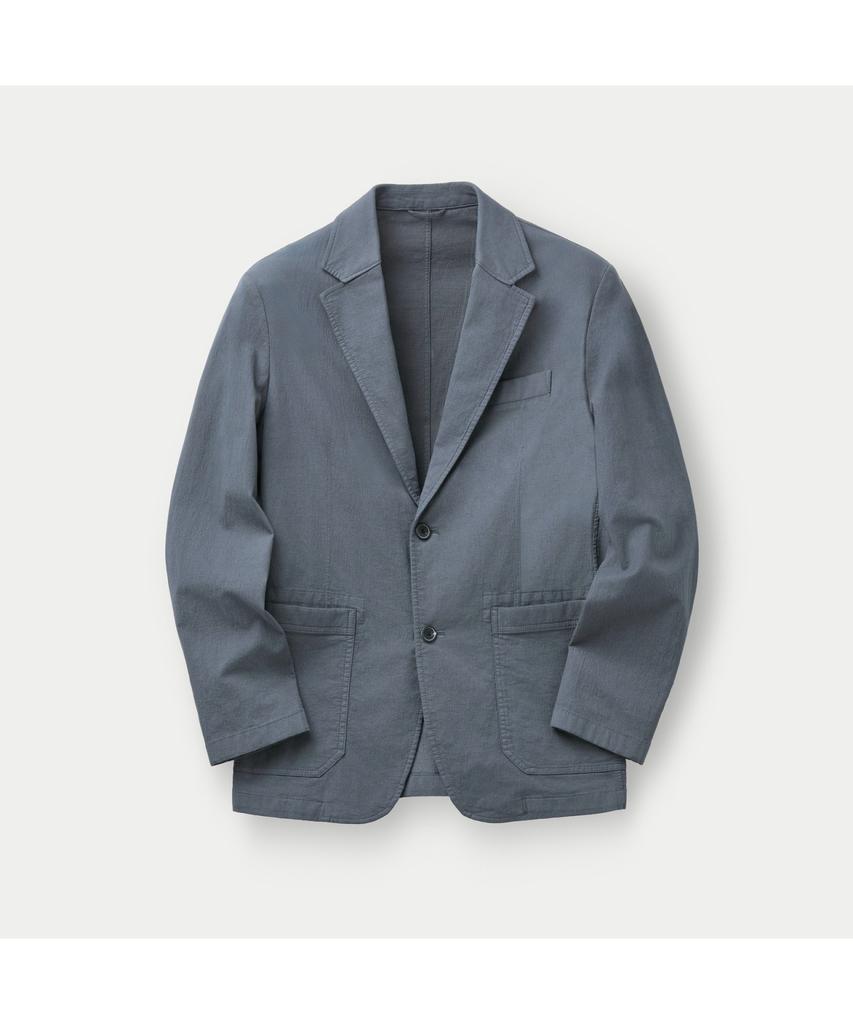 Series (Set Up) Dyed Texture Regular Fit Jacket Sajam26521Gyx