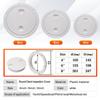 White ABS Round Deck Inspection Cover Access Hatch Cover For Marine Boat RV Yacht Screw Out Deck Inspection Plate 4/6/8 Inch