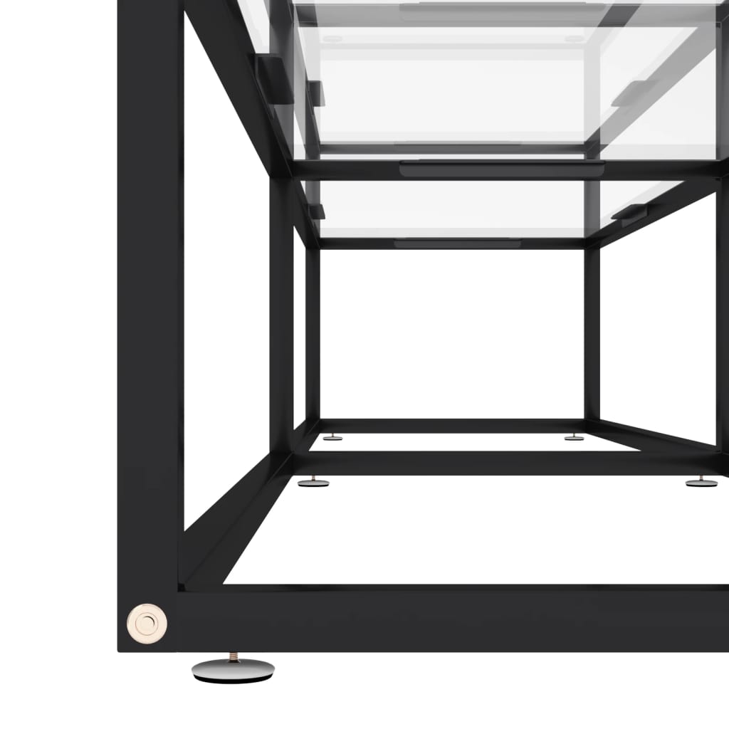 Transparent TV Stand 180 x 40 x 40.5 cm Tempered Glass