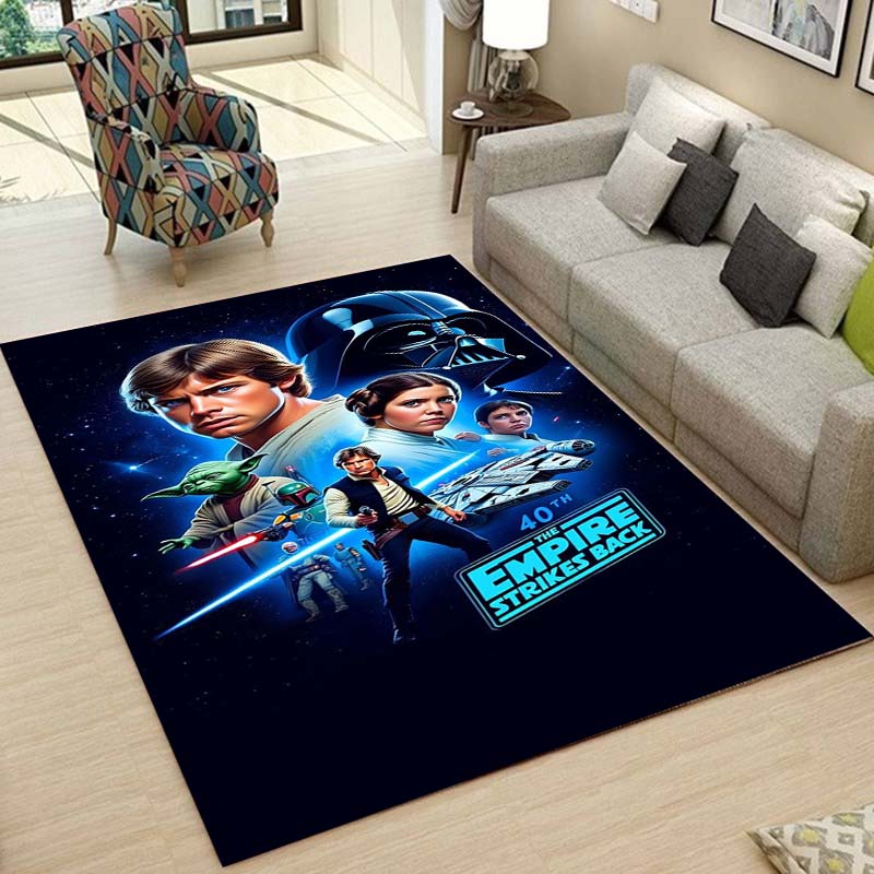 Star Wars Galaxy Printed Rug Non-Slip Floor Mat for Living Room Bedroom Kids Room Home Decor