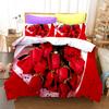 3D Flower Bedding Set Romantic Love Quilt Cover and Pillow Case 2/3 Pieces AU180 * 210 Easy To Clean Home Decoration for Girls' Rooms