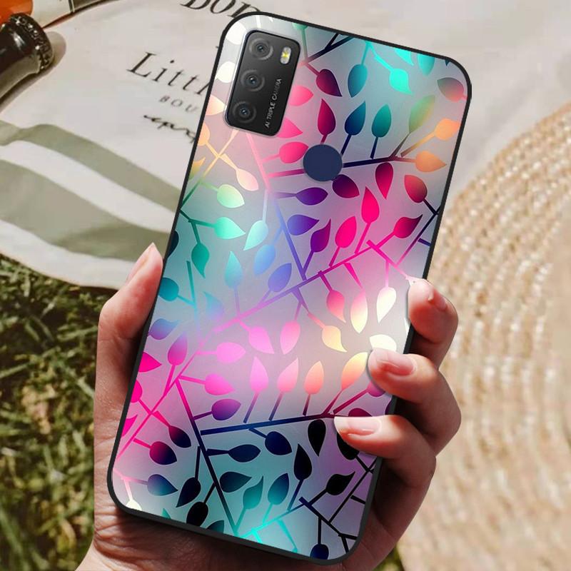 For TCL 20E Case 6125F Wolf Lion TPU Soft Black Silicone Covers for TCL 20Y Case TCL20E 20 E Protective Bumper Funda for TCL20E