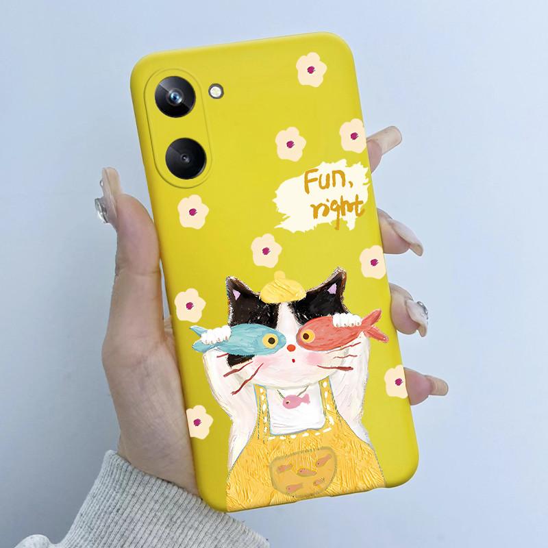 For Realme 10 Pro Phone Case RMX3661 Butterfly Flower Girl Design Soft Silicone TPU Back Housing for Realme 10Pro 5G 2022 Cover
