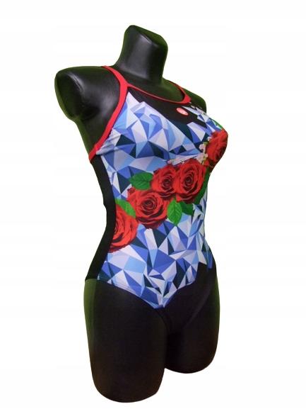aM6956 ARENA CRAZY ICED ROSES SWIMSUIT 36