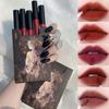 5pcs Set Lip Glaze Box Lipstick Matte Velvet Lipsticks Party Lipstick Nonstick Cup Lip Gloss Lips Makeup Waterproof Cosmetics