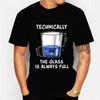 Y2k T Shirt for Men Physics Technically The Glass Is Always Graphic T Shirts Tops Short Sleeve T Shirt Harajuku Fashion T-shirts