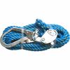 Matsuura Industries Blue New Tetron Horizontal Life Rope with Tensioner, 16mm X 15m, with Large Diameter Hooks On Both Ends, NEW-TETORON-WF1615BLUE