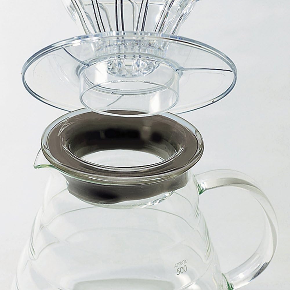 Hario V60 Стеклянный сервиз 360 Прозрачный 360 мл Для 1-3 чашек Подходит для микроволновой печи Сделано в Японии XGSR-36-TB