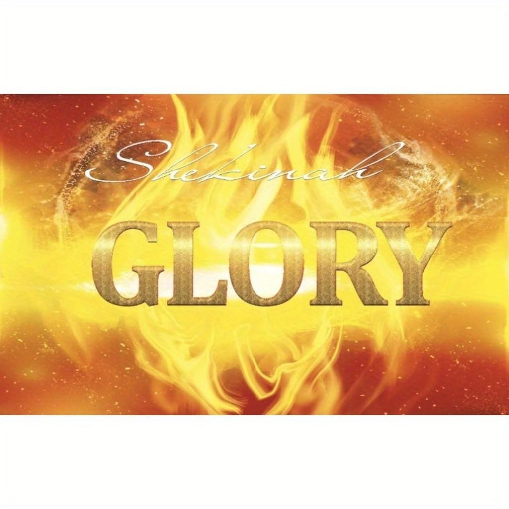 1pc Show Golden Glory Worship Banner | Christian Dance Prophecy Praise Banner | Holy Spirit Revival Banner | Handcrafted Spiritual Warfare Accessory 3