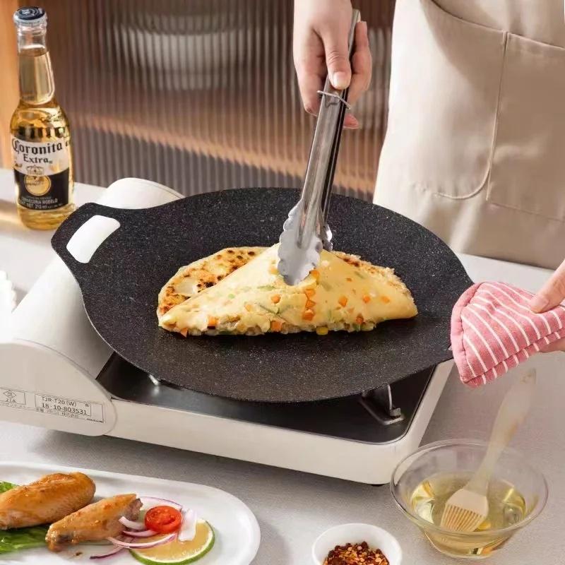 Non‑stick Frying Pan Portable Camping Cookware Multi‑Purpose Bakeware for Household & Induction Cooker