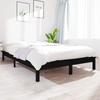 VidaXL Bed Frames Black 150x200 Cm Solid Pine Wood Extra Large 820550
