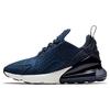Air Max 270 Classic Minimalist Low-Top Lifestyle Shoes Kids Sneakers Blue AJ7372-400