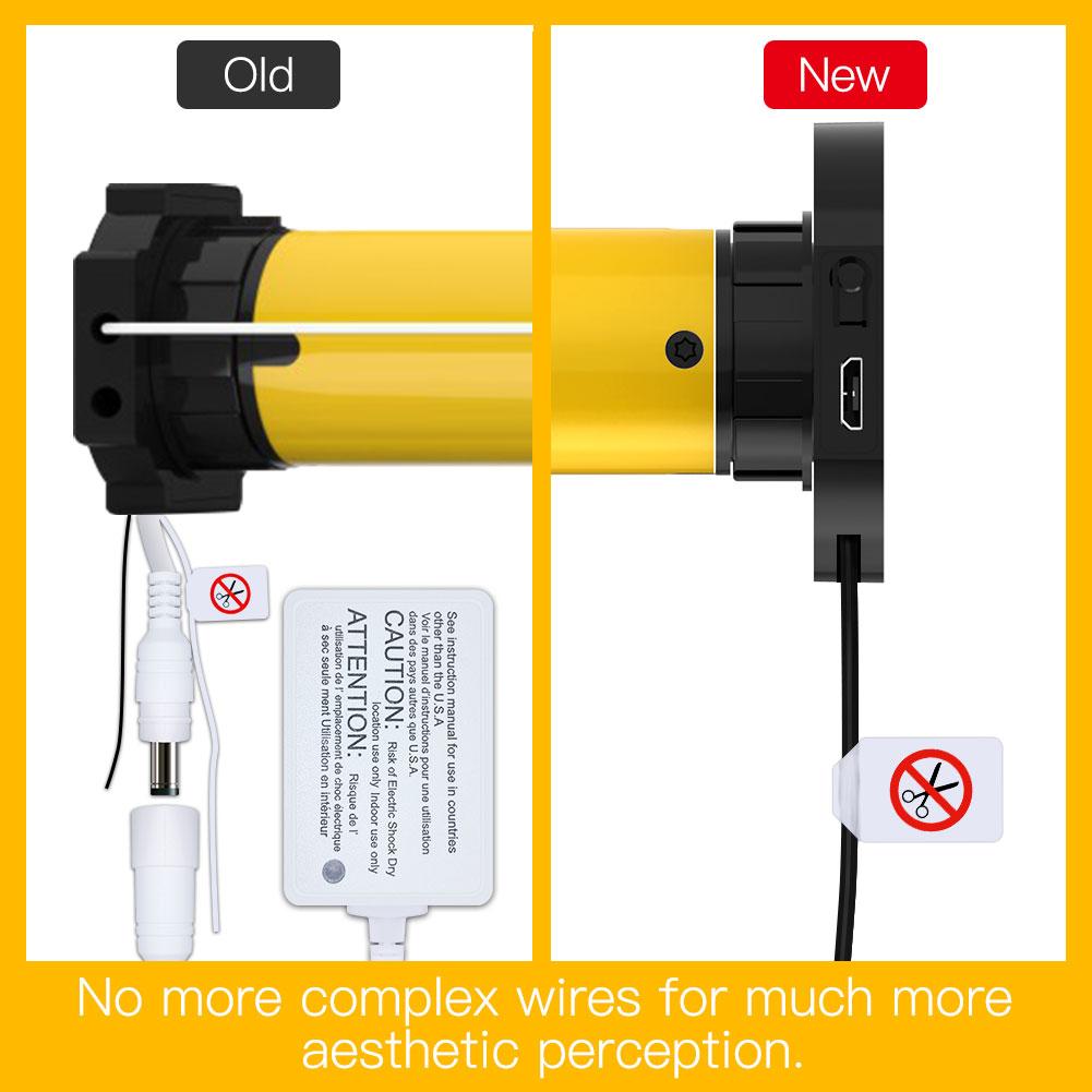 Автоматические 25 мм Smart ZigBee трубчатые рулонные жалюзи с двигателем постоянного тока на литиевой батарее, встроенный