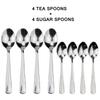 LUCF Popular Western Dinnerware Decent Elegant Cutlery Set Stainless Steel Cake Forks Sugar Spoons 6 Option Utensils For Kitchen4