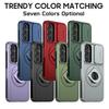Defender Magnetic Bracket Holder Case For Samsung S23 S22 S21 S20 Ultra Plus FE A54 A25 A35 A55 A15 Push Pull Slide Camera Cover