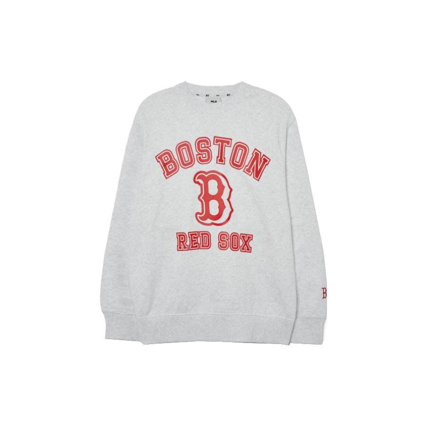 Новые толстовки MLB Boston Red Sox Унисекс Серые 3AMTV0131-43MGL