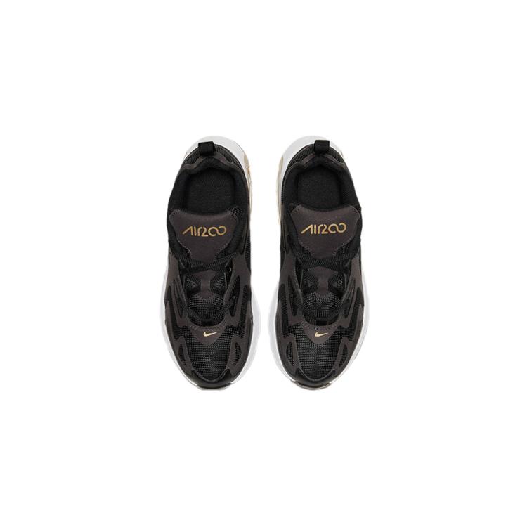 Nike Air Max 200 Сетчатые Воздушная Подушка Устойчивые к Истиранию Низкие Кроссовки для Бега Черно-Золотые Детские Возраст 3 7 Лет AT5628-003