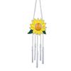 Sunflower Wind Chime Alloy Rustproof Patio Decorative Hanging Wind Chime for Indoor Outdoor Garden