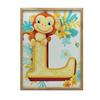 Joyful L With Monkey Poster Joyful L With Monkey Poster, 30X40 Cm, Gold Aluminum Frame, 230 Gsm Matte Paper