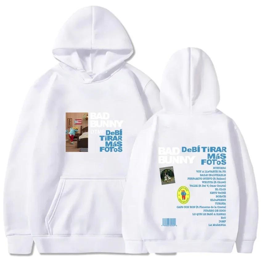Bad Bunny Album DTMF Loose hoodie with fashionable print autumn/winter long-sleeved men hoodie fashionable, warm and comfortable