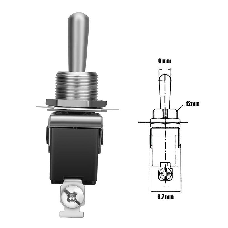 E-TEN1021 Автоматический тумблер Лодочный Морской Сверхмощный Тумблер с Водонепроницаемой Крышкой ВКЛ/ВЫКЛ Металлический SPST Клемма