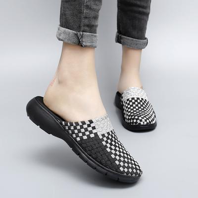 Летние женские тапочки, мюли, удобные балетки, повседневные мокасины для медсестер, прогулочные тапочки, сандалии для девочек, большой размер