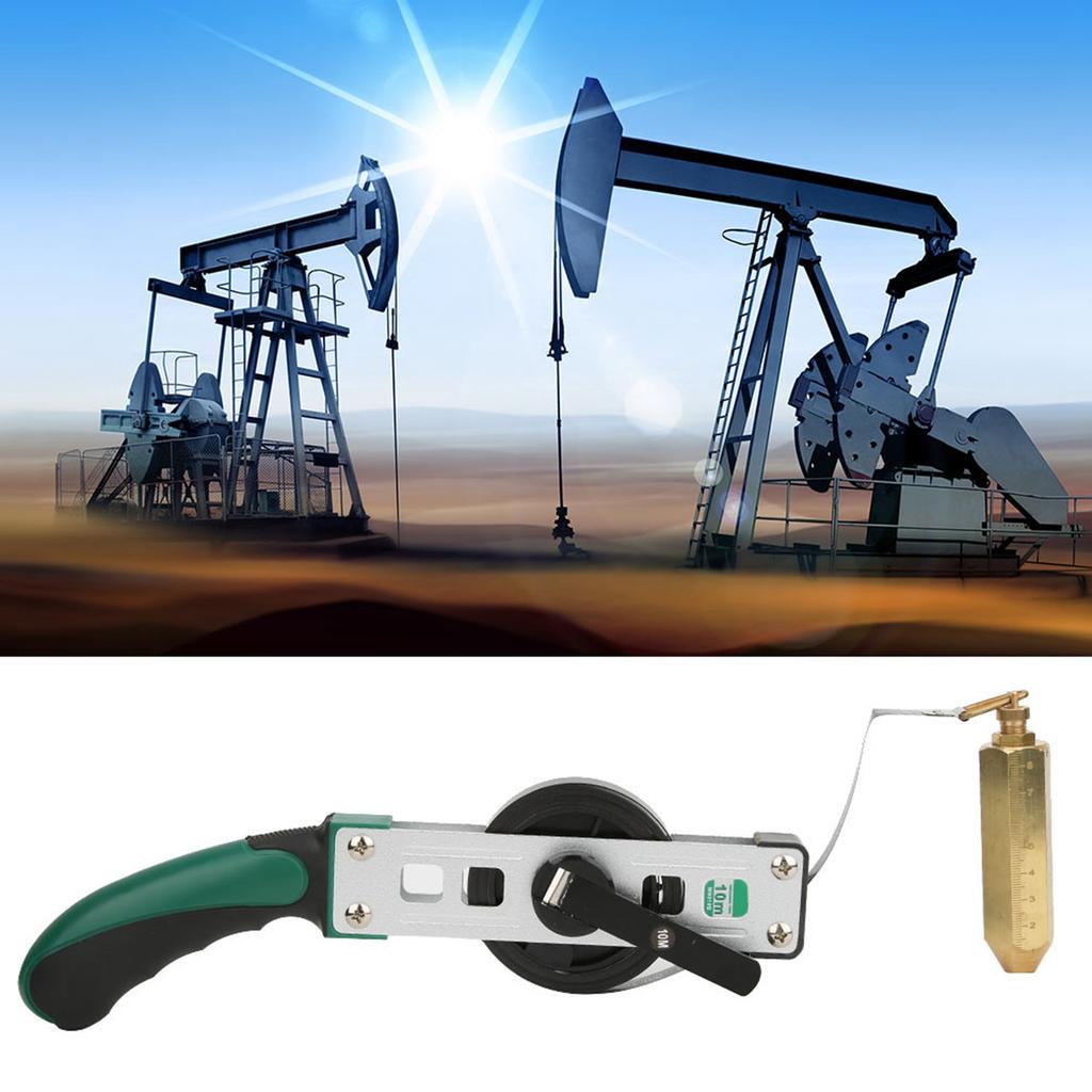 10 м масляная измерительная лента, латунный отвес, измерительная лента для измерения глубины нефтяного резервуара