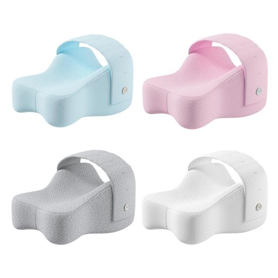 Подушка для колен из пены с памятью Большая подушка для ног с регулируемым ремешком Выравнивает позвоночник Облегчение ишиаса Поддержка спины коленей суставов