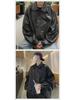 Men's Trendy Brown PU Leather Jacket for Autumn/Winter