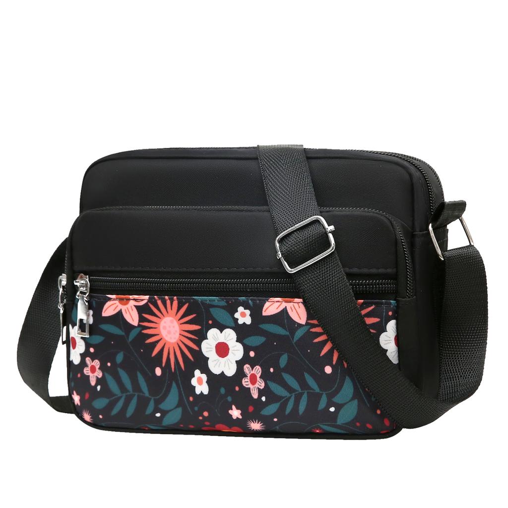 Женская сумка из нейлона для людей среднего и пожилого возраста, сумка через плечо из ткани, многослойная женская сумка для бизнеса